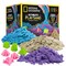 6 lb Play Sand Combo Pack - 2 Lbs. Each of Blue, Purple and Natural Sand with Castle Molds - A Fun No Mess Sensory Activity, Kids Fake Sand Play Set (Amazon Exclusive)